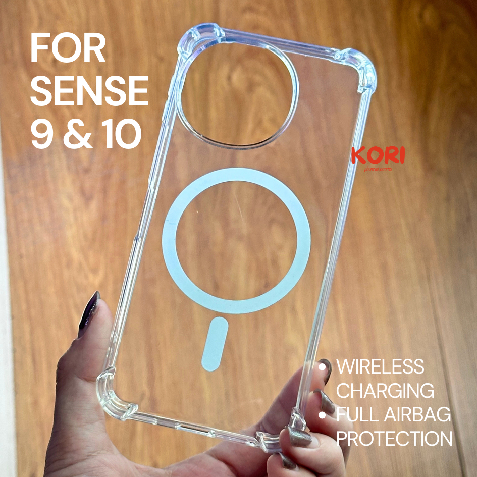 Case untuk SHARP AQUOS SENSE 9 & 10 AirBag Clear Magsafe Anti Crack Cover Bening Premium