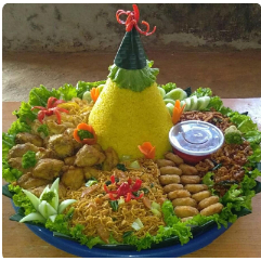 Tumpeng Nasi Kuning/Tumpeng Tampah 10 porsi