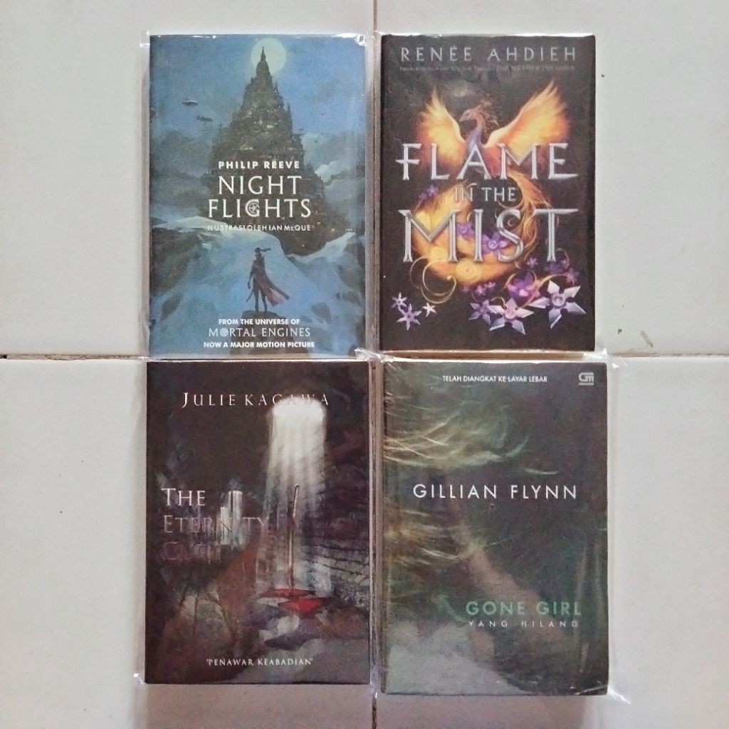 Novel Second - Night Flights - Flame In the Mist - The Eternity Cure - Gone Girl