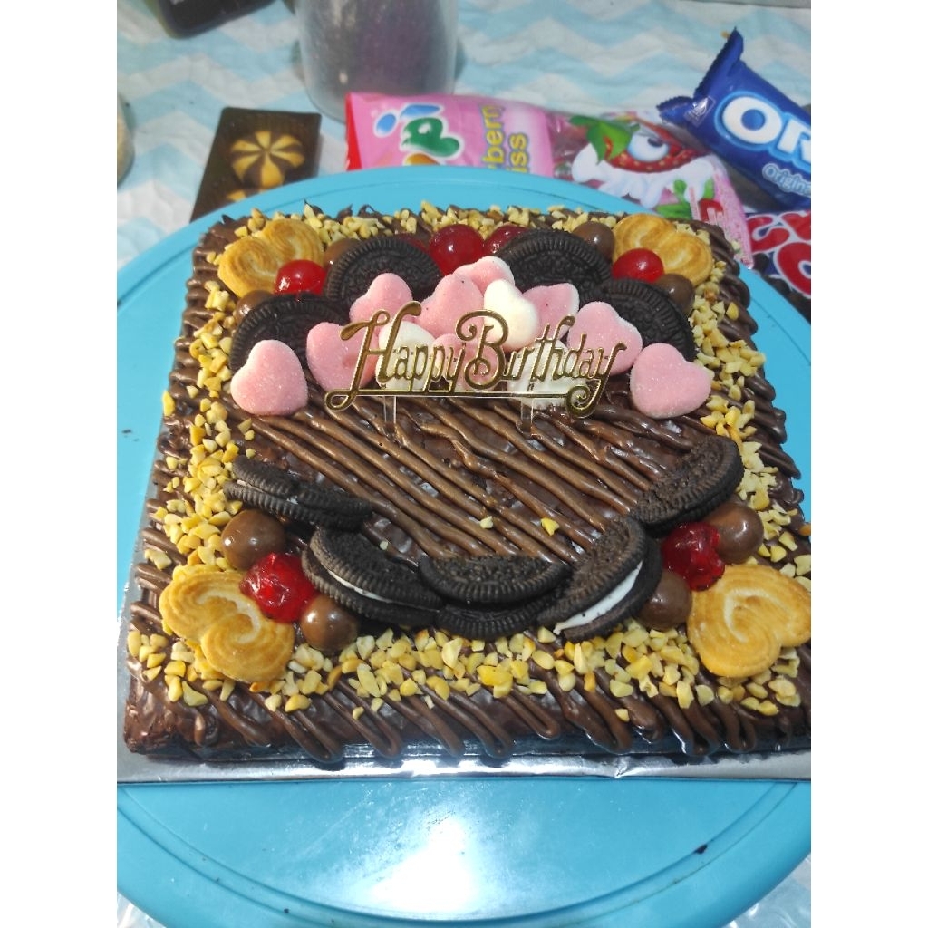brownies hias/brownies ulang tahun/brownies hantaran