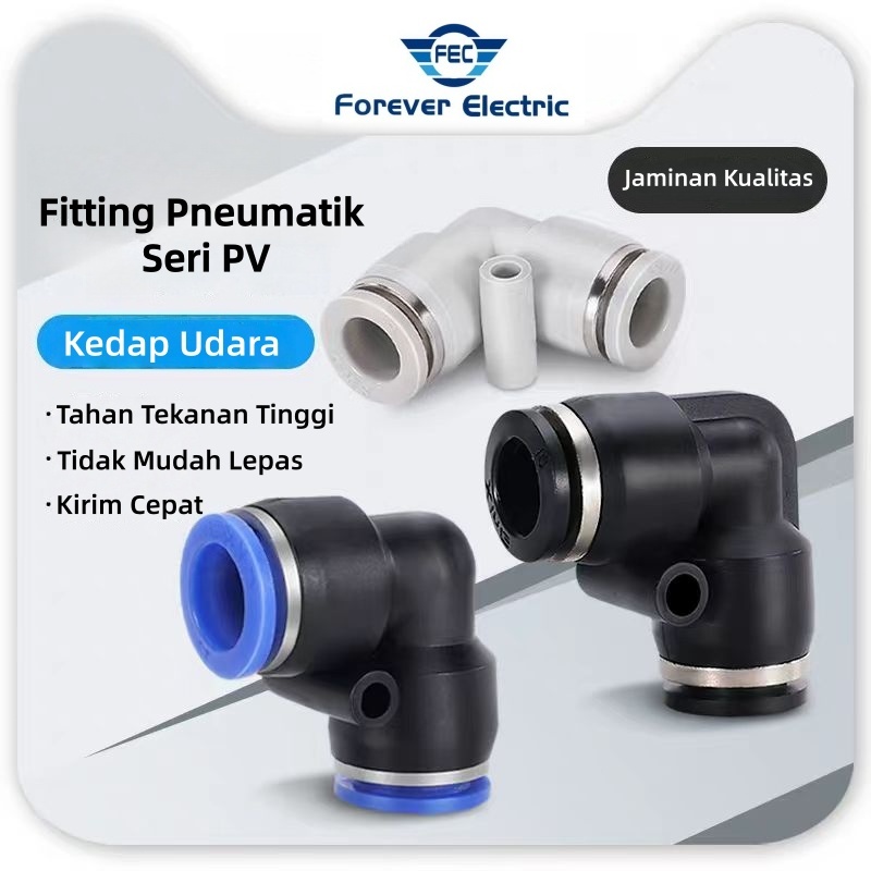 PV 6 - PV 8 - PV 10 - PV 12  FITTING ELBOW PNEUMATIC SELANG