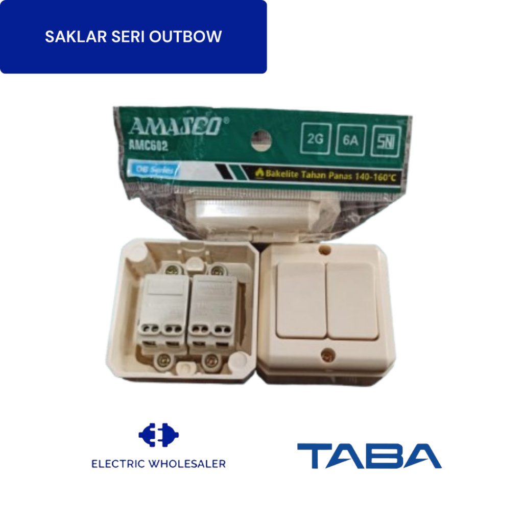 SAKLAR SERI OUTBOW / SAKLAR ENGKEL OUTBOW / STOP KONTAK OUTBOW