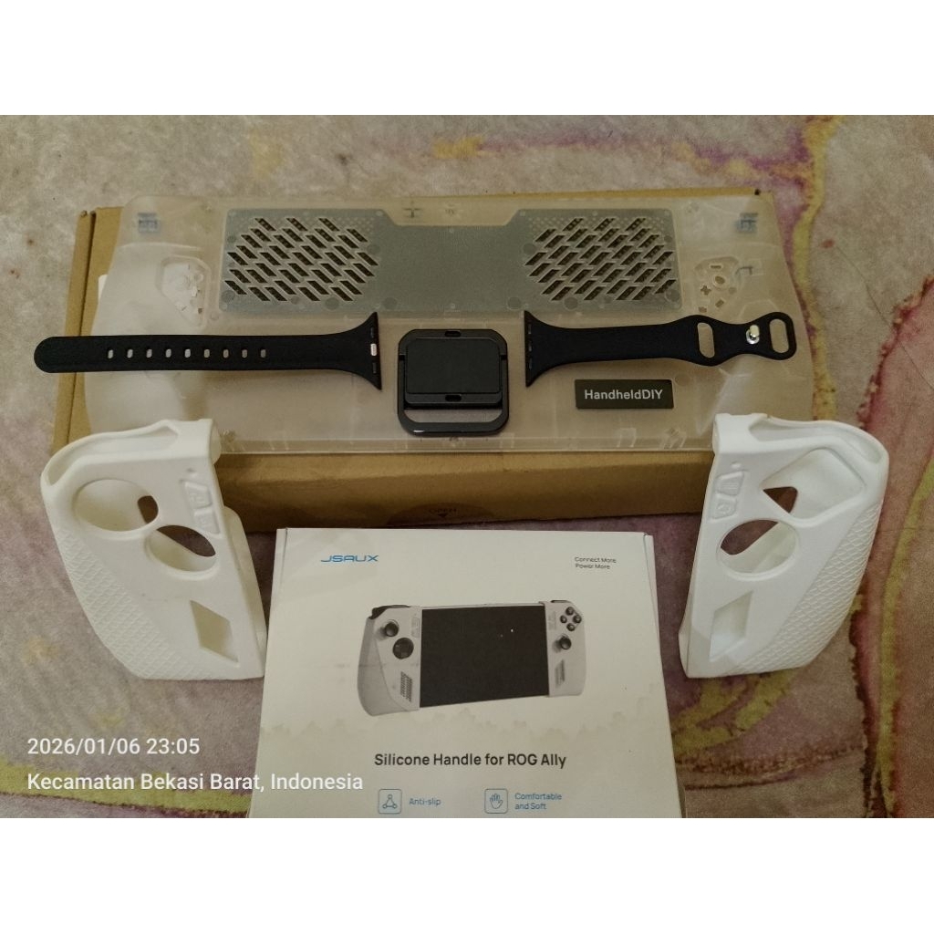 Mod Back Case Transparant & Grip JSAUX untuk ROG ALLY Z1E Fullset like new