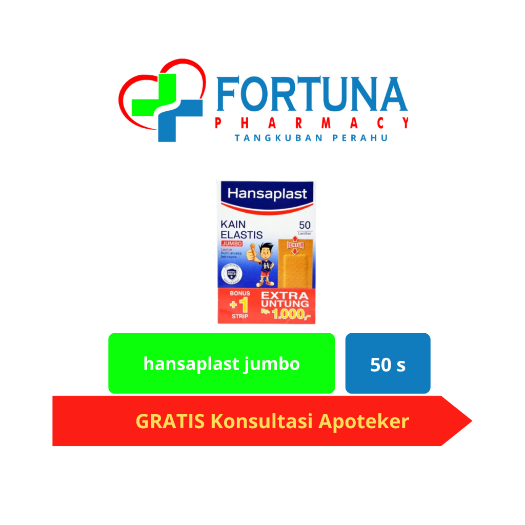 Hansaplast Kain Jumbo isi 100 Lembar