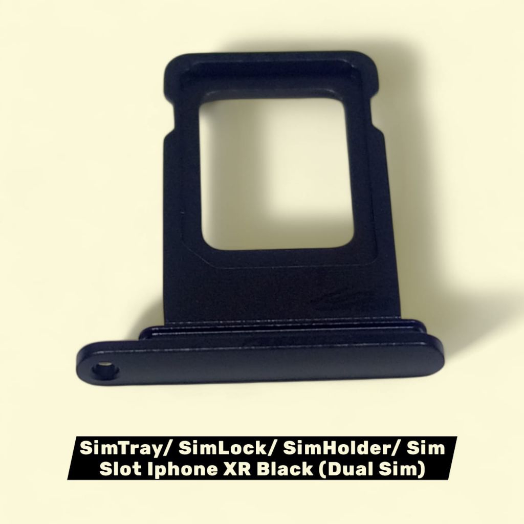 SimTray/ SimLock/ SimHolder/ Sim Slot Iphone XR Black (Dual Sim)