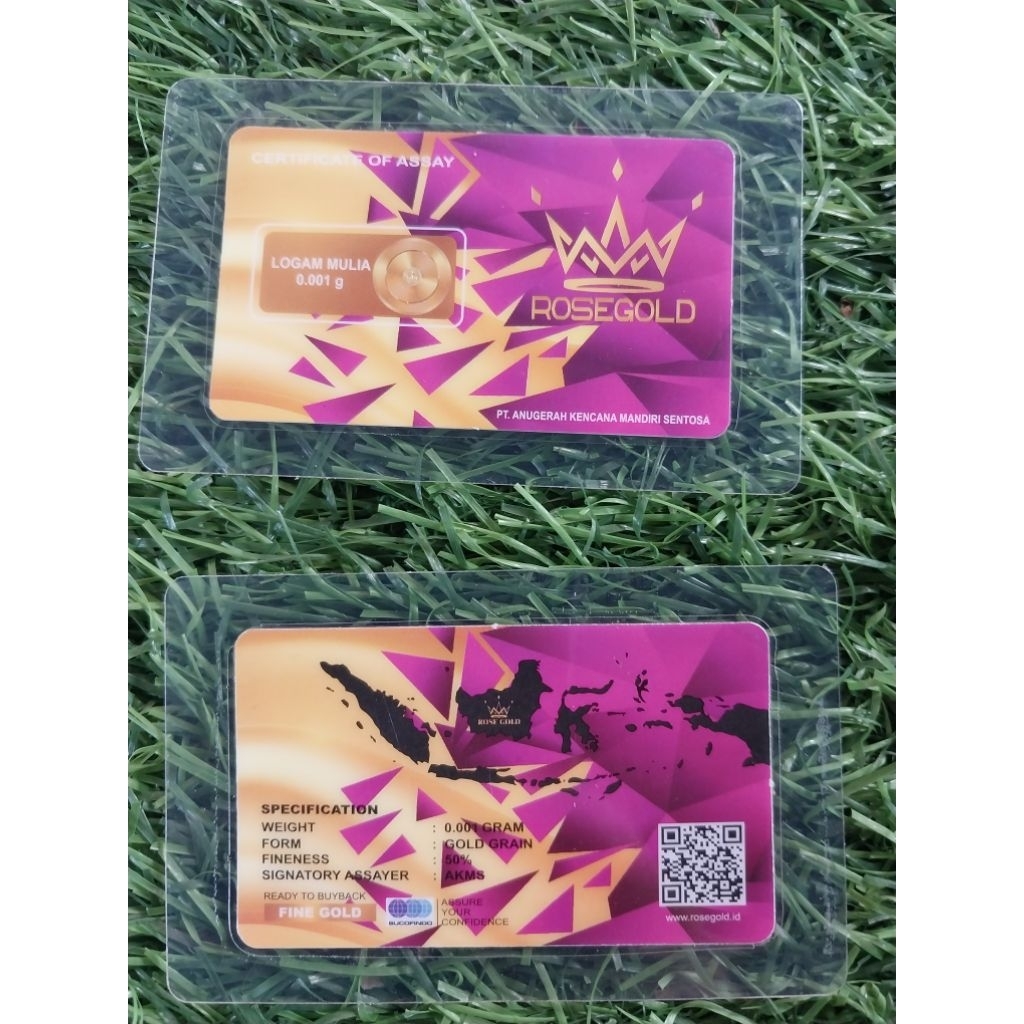 emas Minigold emas 24 K emas 0.001 gram