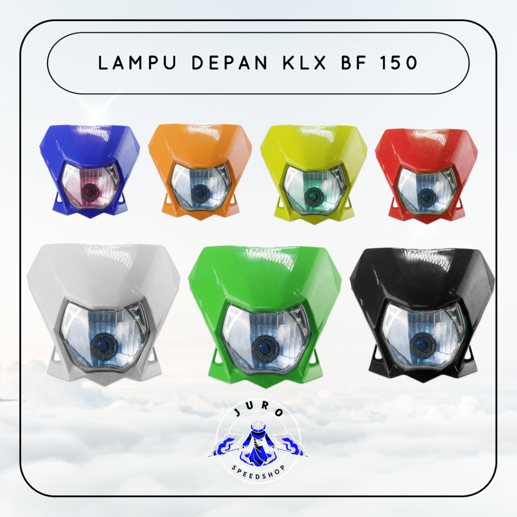 Lampu Depan KLX 150 BF D'tracker Batok Headlamp Reflektor KlX 150 BF