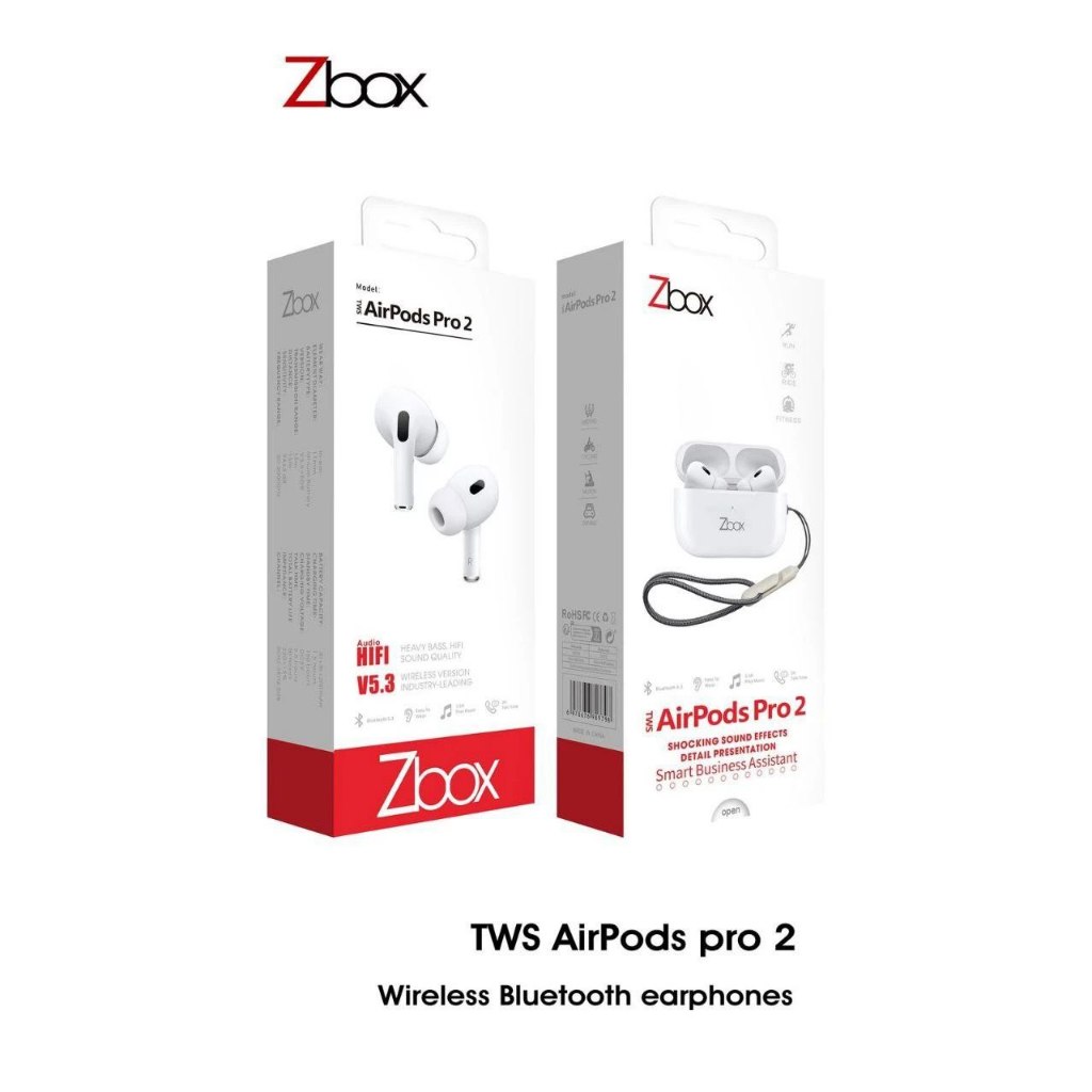 HEADSET BT TWS ZBOX AIRPODS PRO 2