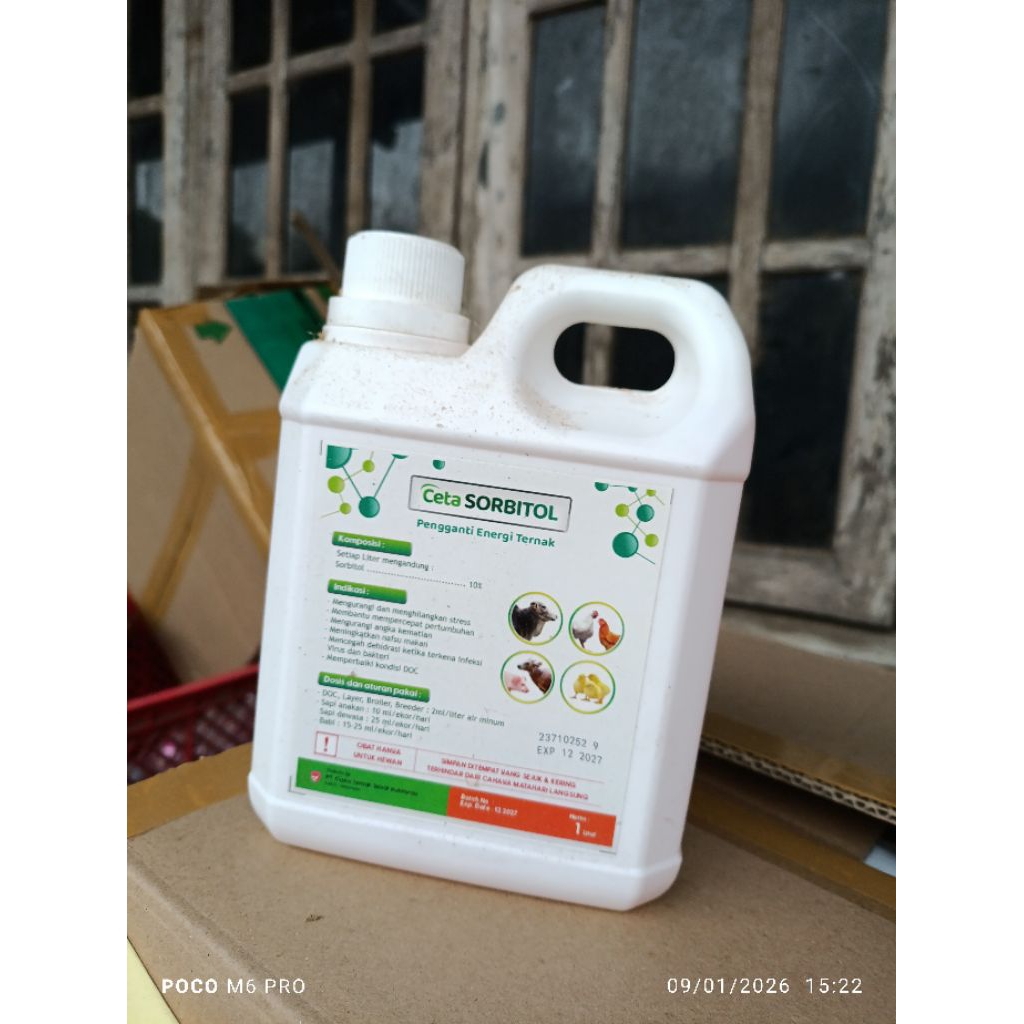 Cetavit Sorbitol / CETA SORBITOL 1 Liter Suplemen Penambah | Pemulih Energi Ternak