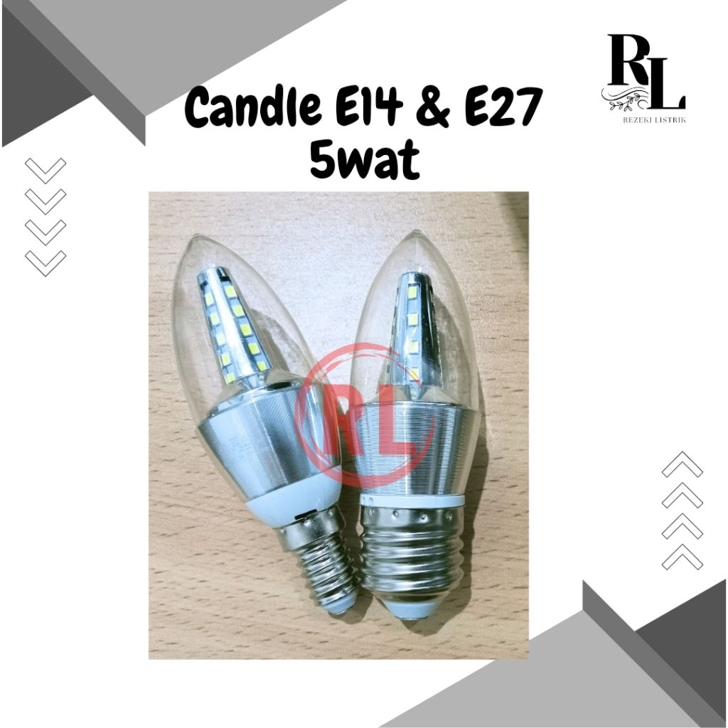 Lampu Candle Led Lilin/Led Jagung (E14 & E27)