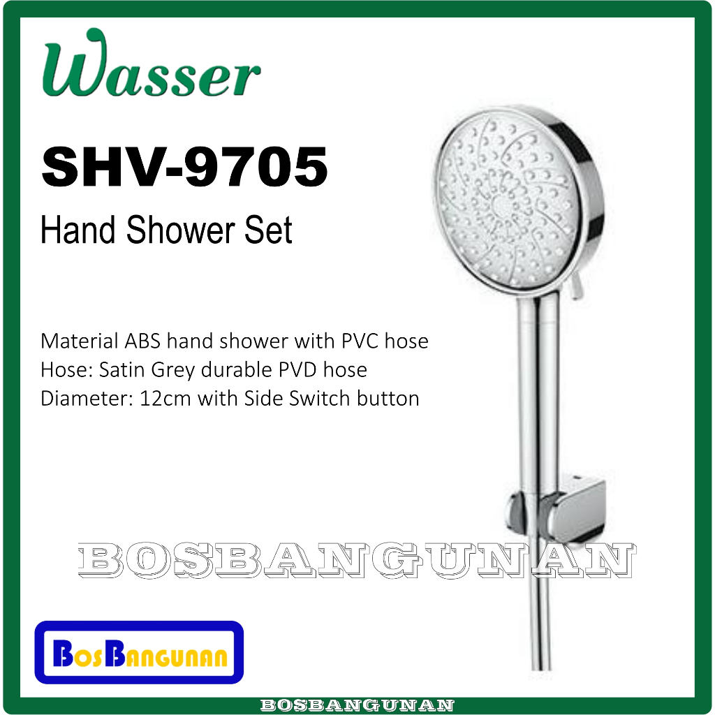 Hand Shower Set WASSER SHV-9705 CR Chrome / Shower Set WASSER SHV 9705 CR / Hand Shower Set WASSER