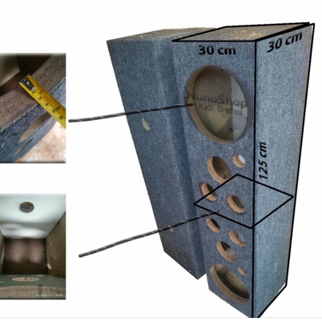 box speaker 10 inch dobel 3 way