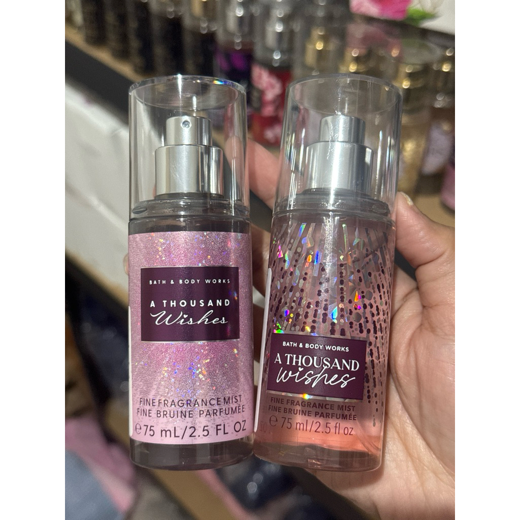 Bath & body works bbw a thousand wishes body mist travel size 88 ml Original 100%