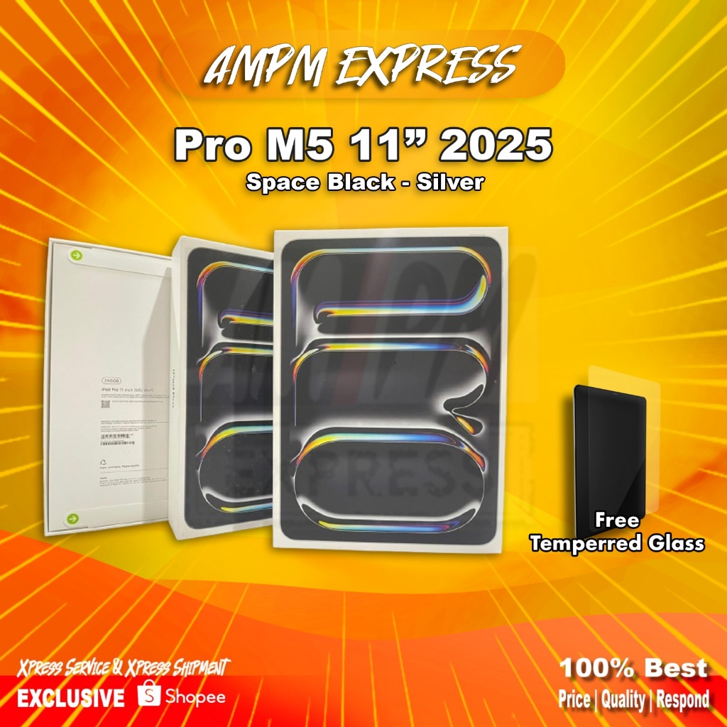 iPad Pro M5 2025 BNOB 11-Inch WiFi Only 2TB 1TB 512GB 256GB