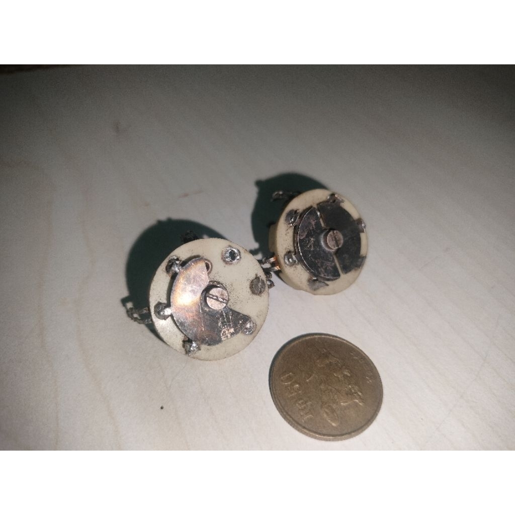 sepasang variable capacitor varco 19pf vintage