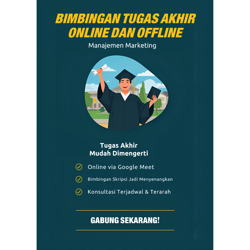 Bimbingan Tugas Akhir Manajemen Marketing
