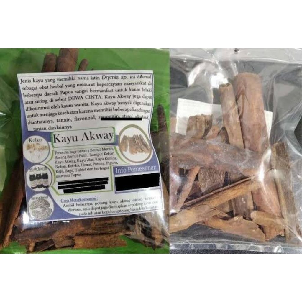 Kayu Akway Asli Papua. Berat 50grm