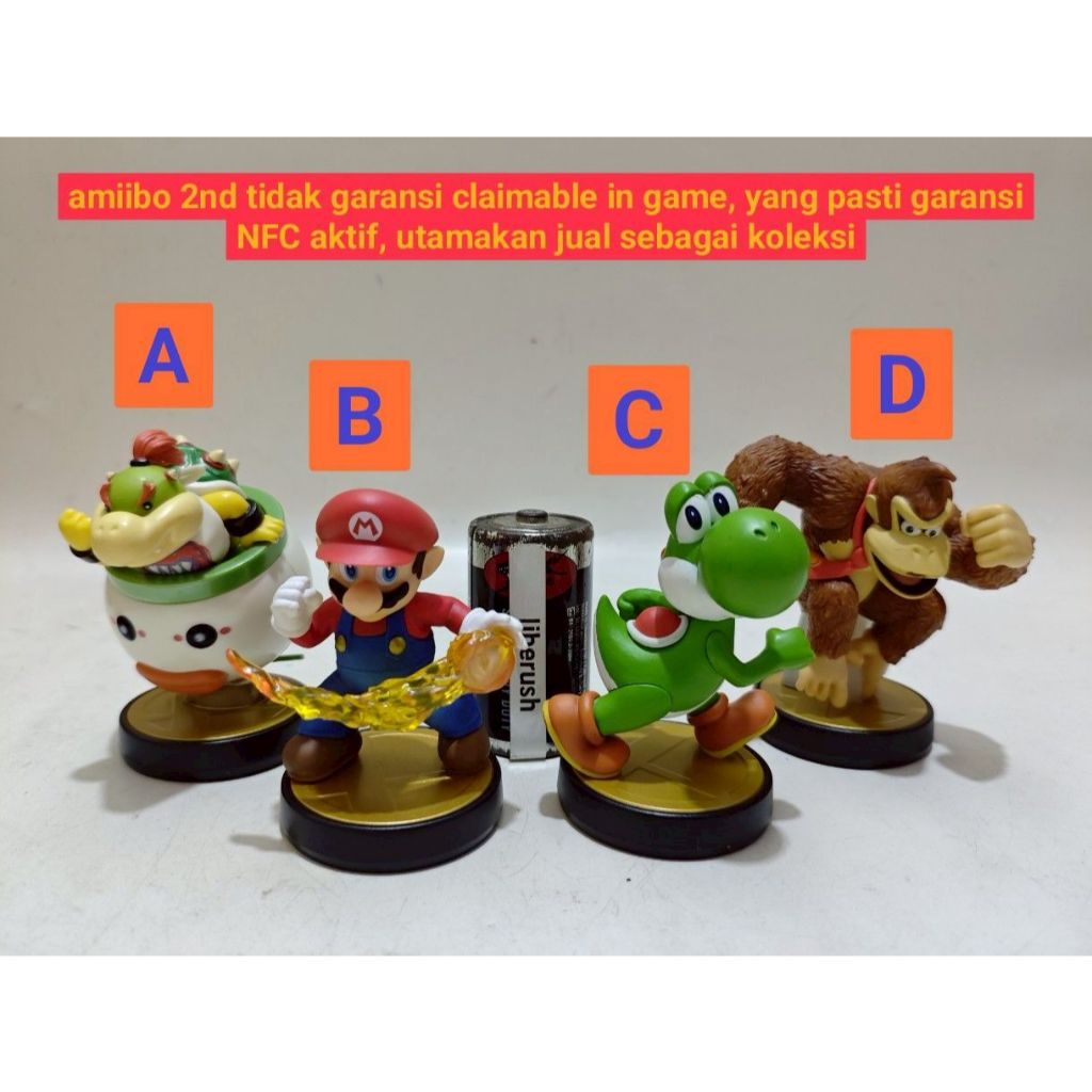 [/Pcs] Amiibo Super smash bros koopa Jr bowser Jr super mario fire ball yoshi donkey kong figure nin