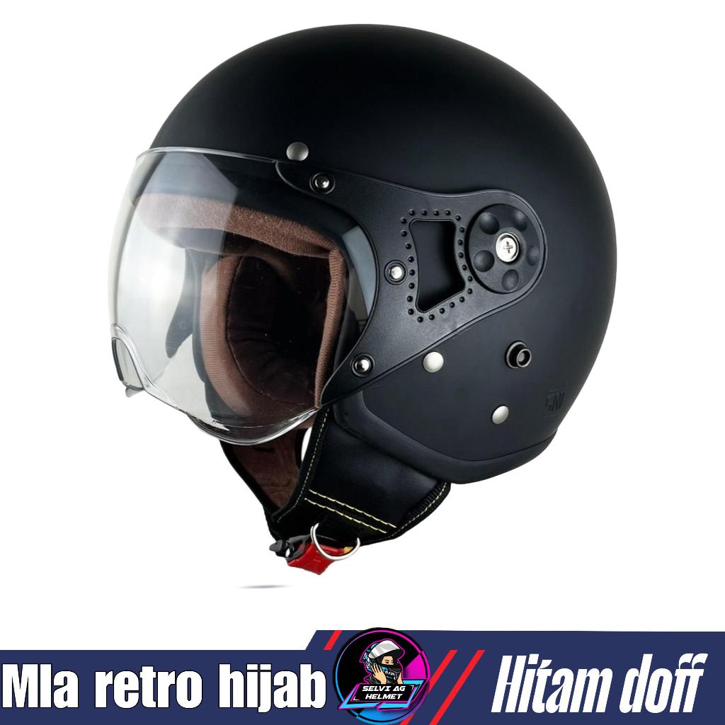 helm mla hijab helm retro hijab mla hijab helmet sni dewasa