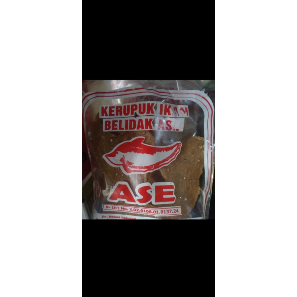 Krupuk kerupuk ikan belidak asli ASE khas Ketapang Pontianak 500gr