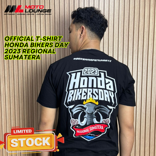 T-Shirt Official Honda Bikers Day 2025 Regional Sumatera – Kaos Asli HBD Biker Honda Stok Terbatas
