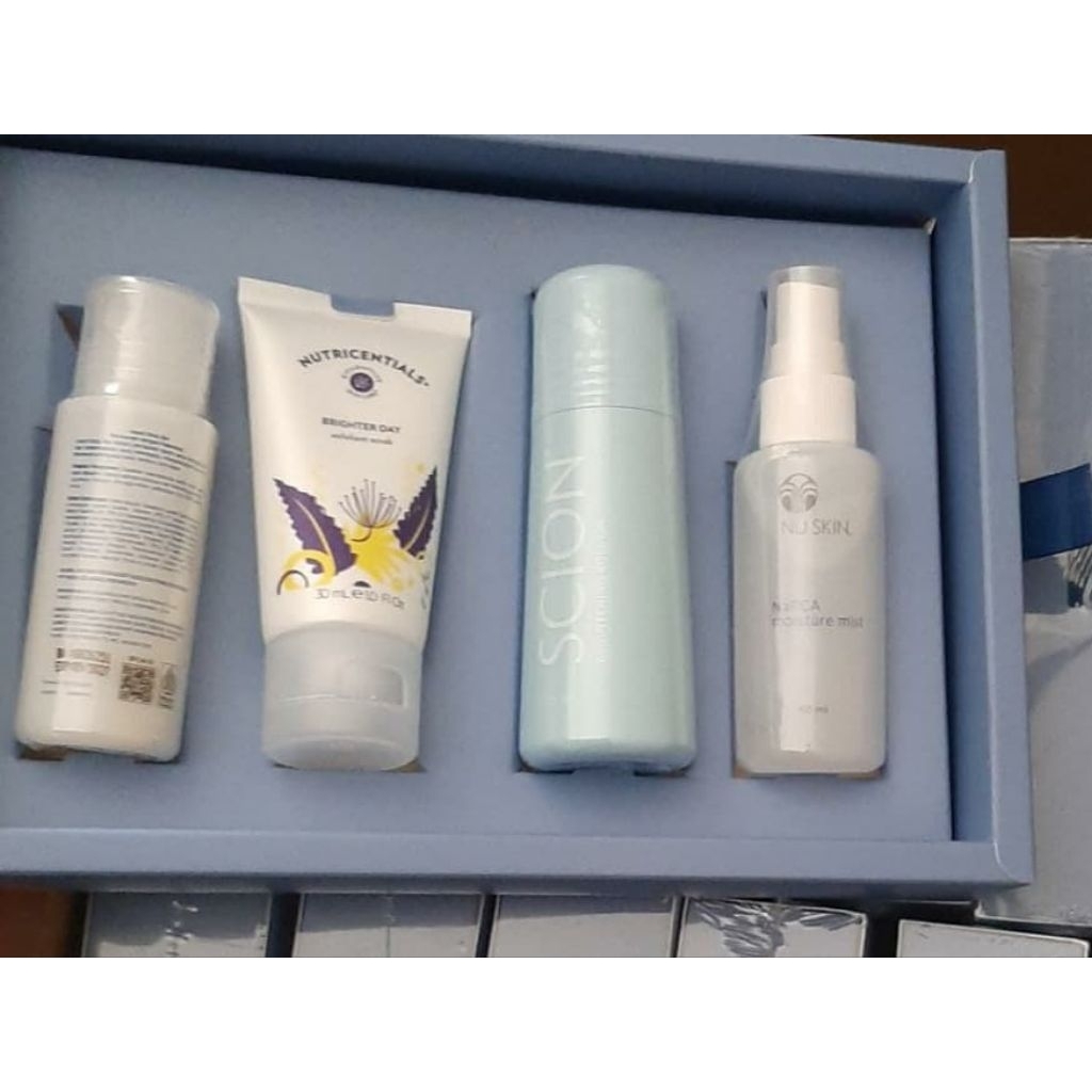 Paket Travel Kit NuSkin® ( Isi Body Bar, Exfoliant Scrub,Roll On, Napca® )
