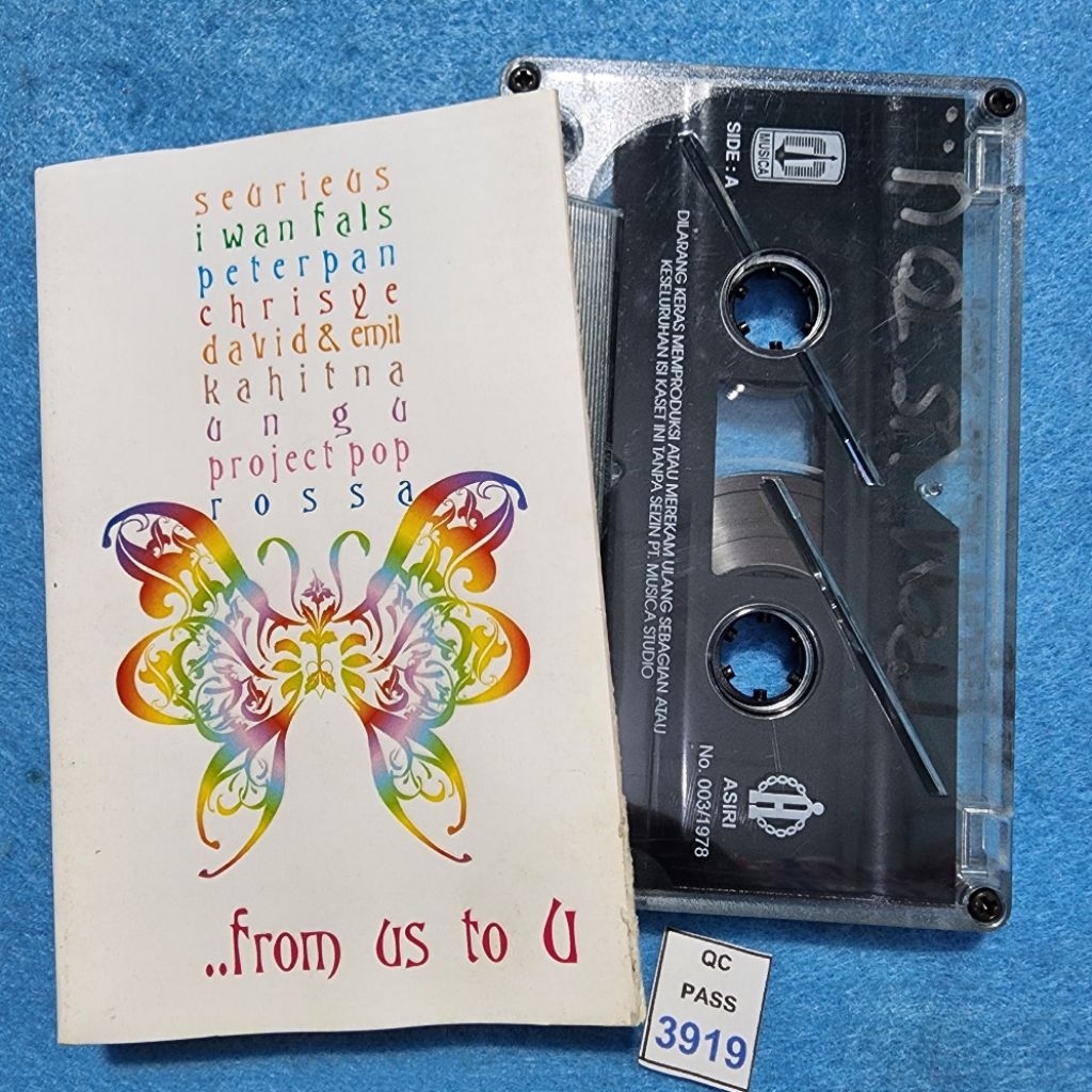 Kaset pita Kompilasi From us to U / Iwan Fals Peterpan Ungu