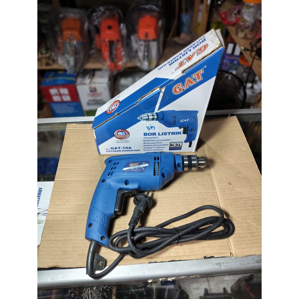 MESIN BOR LISTRIK GAT 10 MM SERI 10A 350W 220V