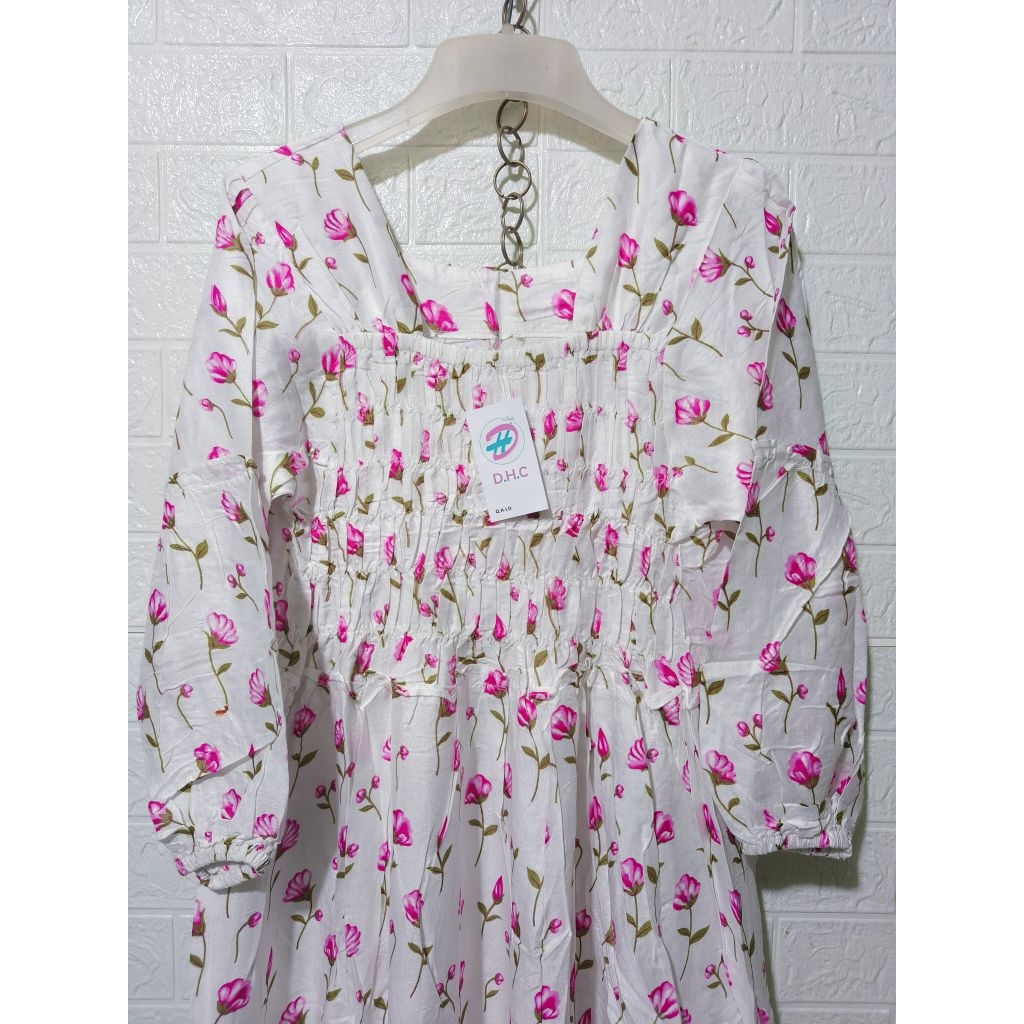 GAMIS MIDI DRESS SMOKE KATUN