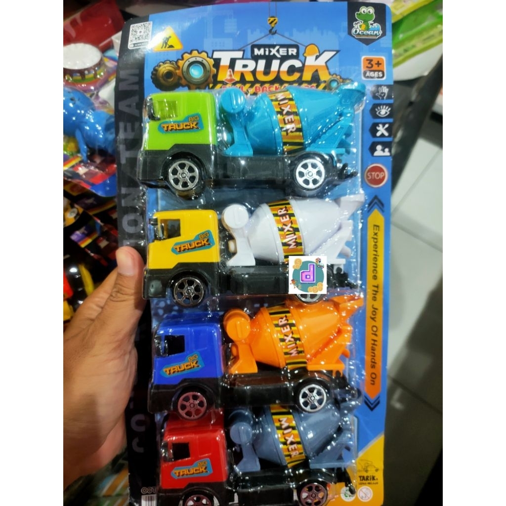 Mainan Mobil Mixer/ Mainan Mobil Molen Semen/ Mainan Truk Mixer Semen/ Mainan Truk Mixer Semen
