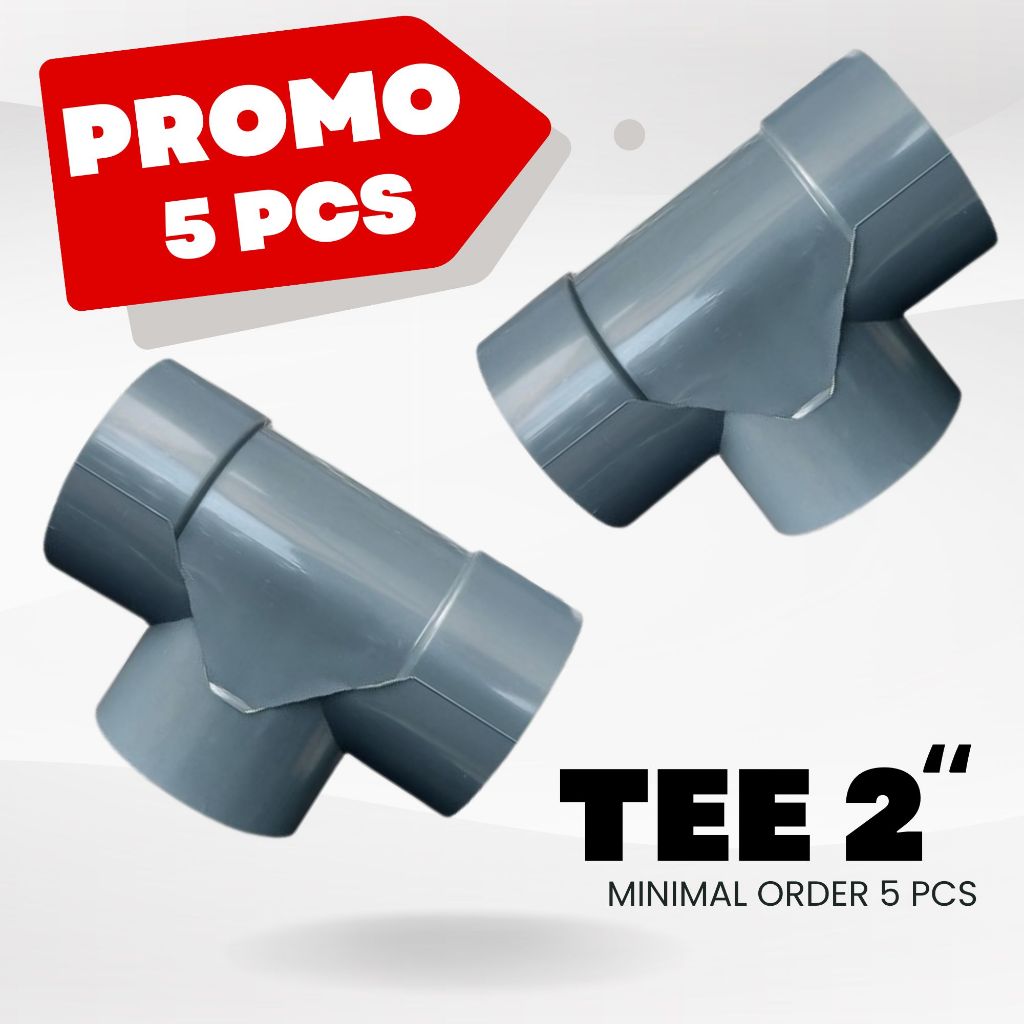 Tee Te T Pipa 2 Inch Sambungan Pipa PVC T Paralon 2"