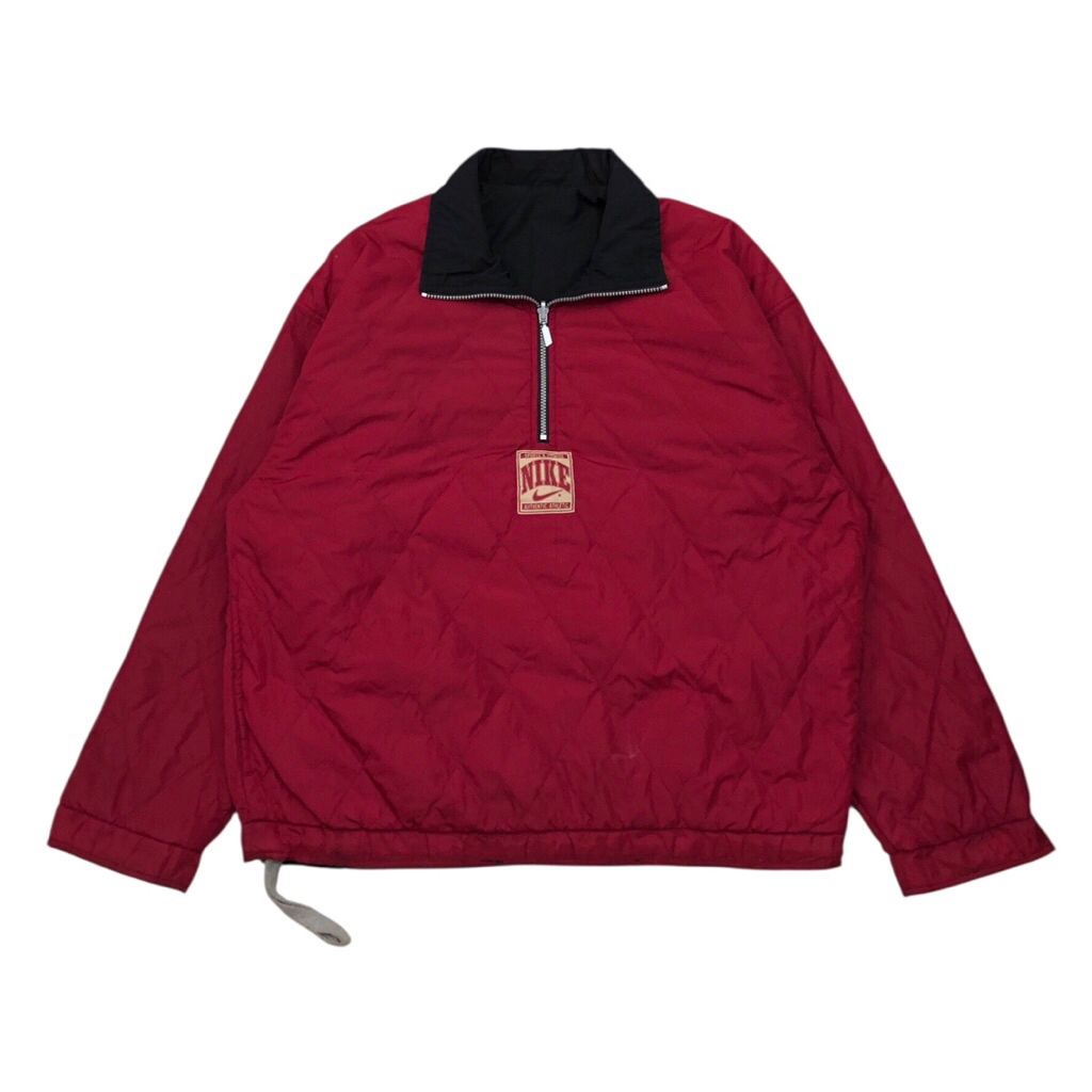 Nike Vintage 90s Big Swoosh Reversible Half Zip Jacket