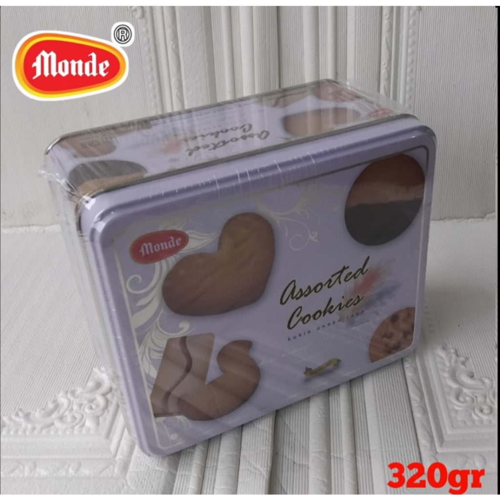 Monde serena assorted cookies aneka rasa kemasan kaleng 320gr/kue lebaran