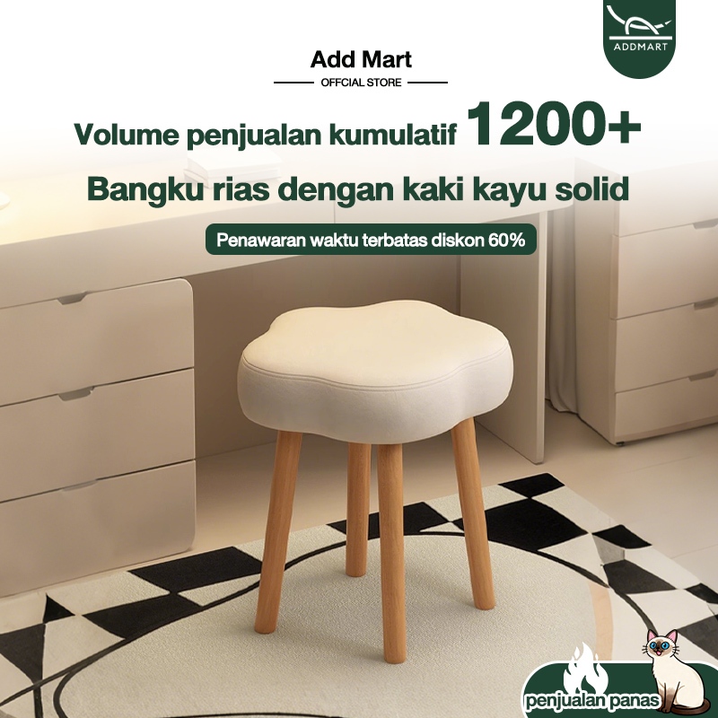 Sofa Stool Kursi Rias Minimalis Kursi Bulat Minimalis Stool Kancing Stool Polos Stool Motif