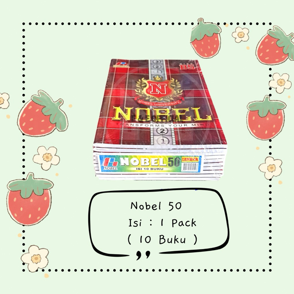 [ 1 PACK ] BUKU BOXY PANJANG NOBEL 50 LEMBAR / BUKU CAMPUS NOBEL 50 LBR SMA SMK / BUKU BIG BOS CAMPU