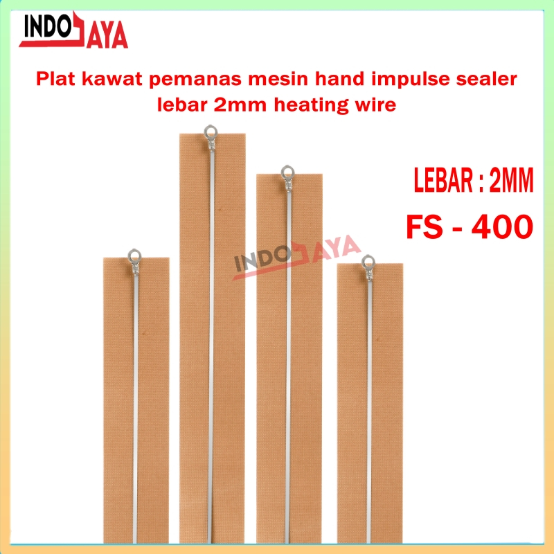 Elemen pemanas impulse sealer plastik Kain + Kawat Element Sealer Lebar 2mm Untuk Semua Type mesin 4