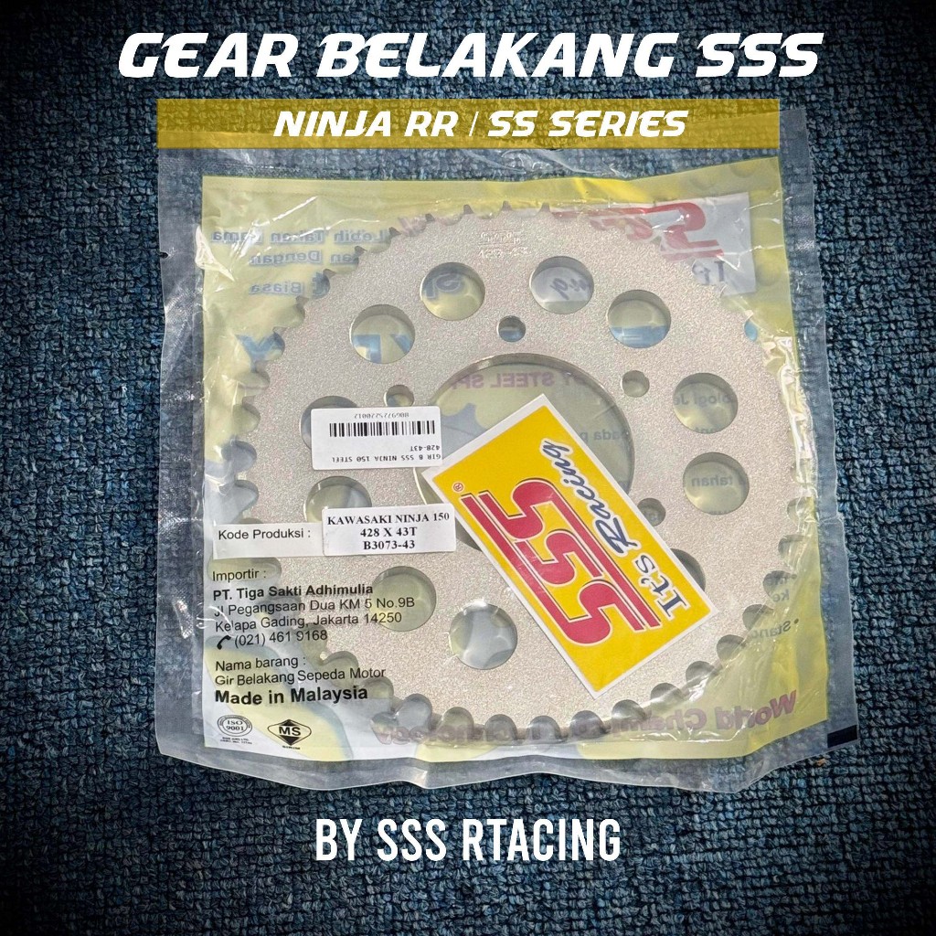 GEAR GIR SET SSS TRIPLE S NINJA 415-428 GEAR GIR RX KING GEAR GIR NINJA SSS