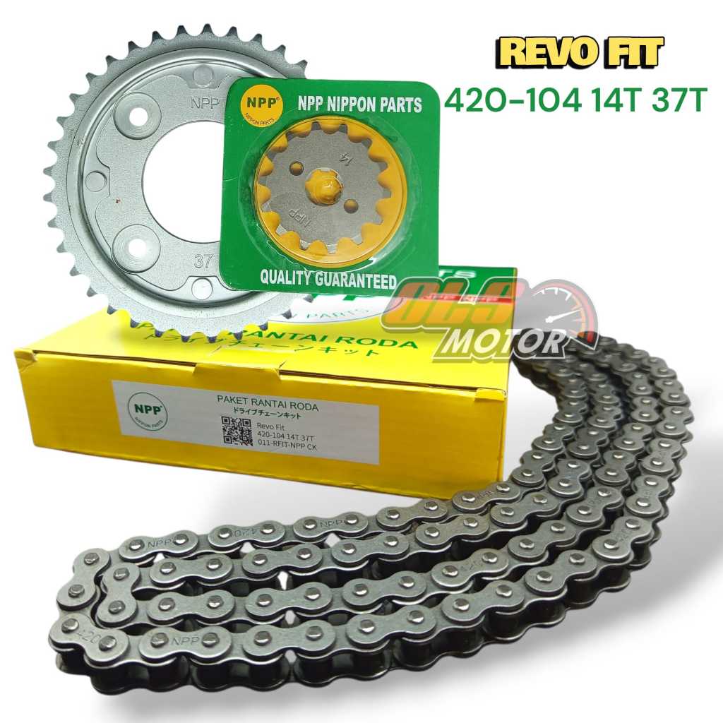 GEAR SET NPP REVO FIT FI  NEW REVO ABSOLUTE BLADE 110 gir set rantai motor