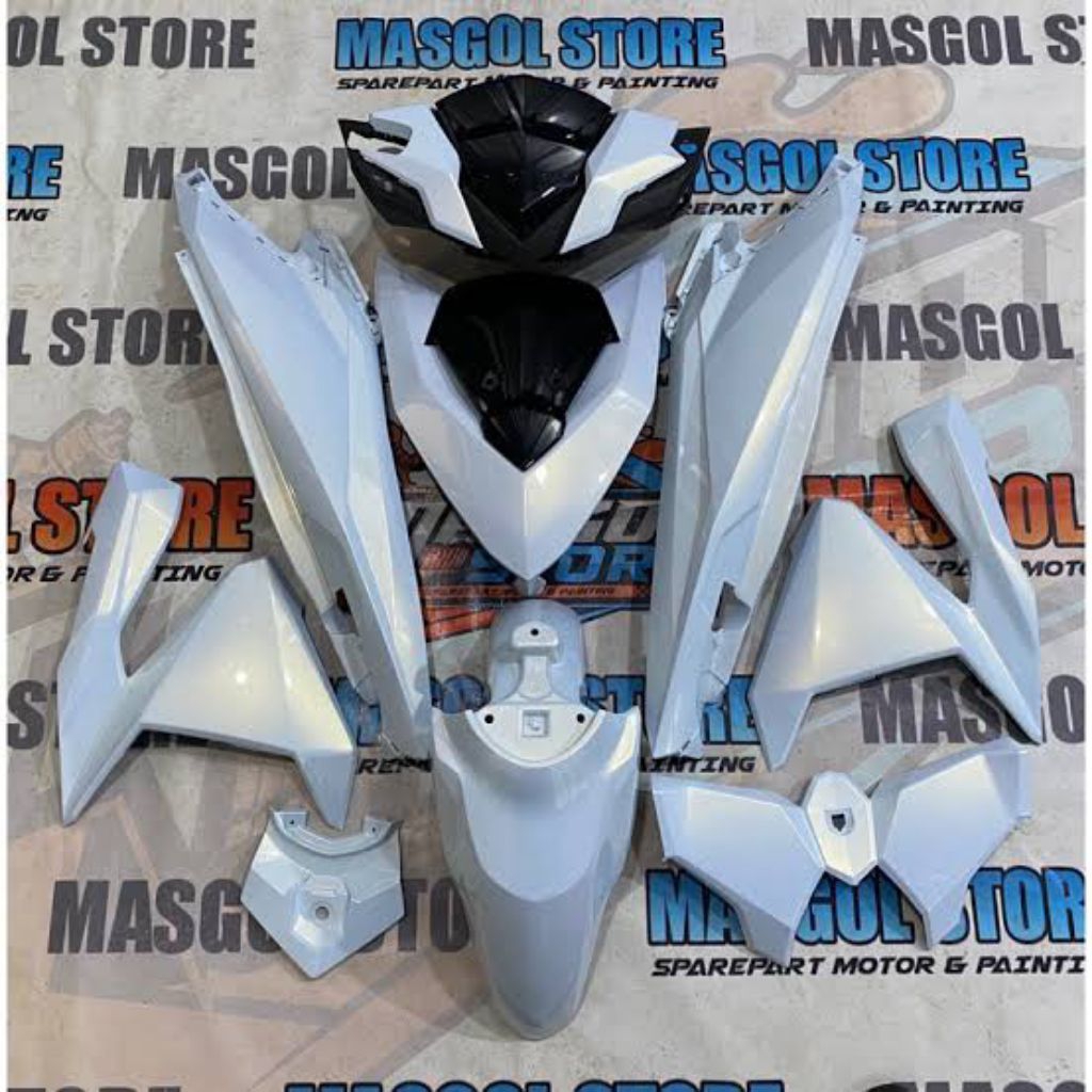 cover full body vario led old 125/150 putih lembayung gold