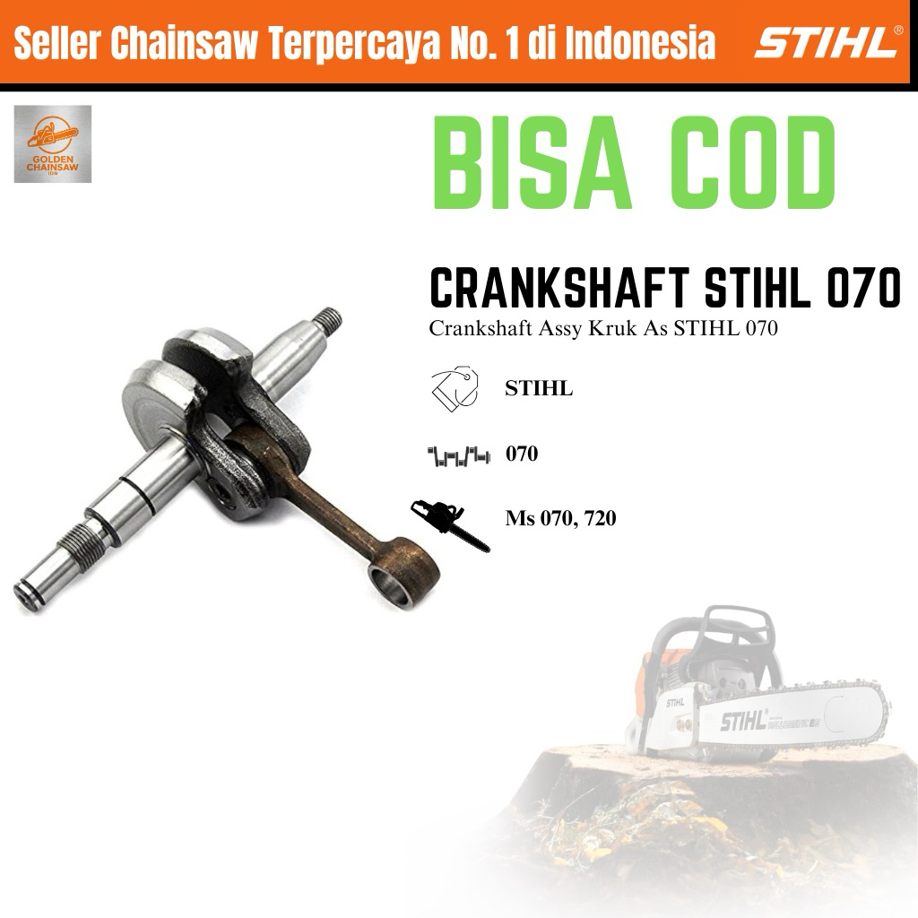 CRANKSHAFT CHAINSAW STIHL 070 KRUK AS SENSO STIHL 070