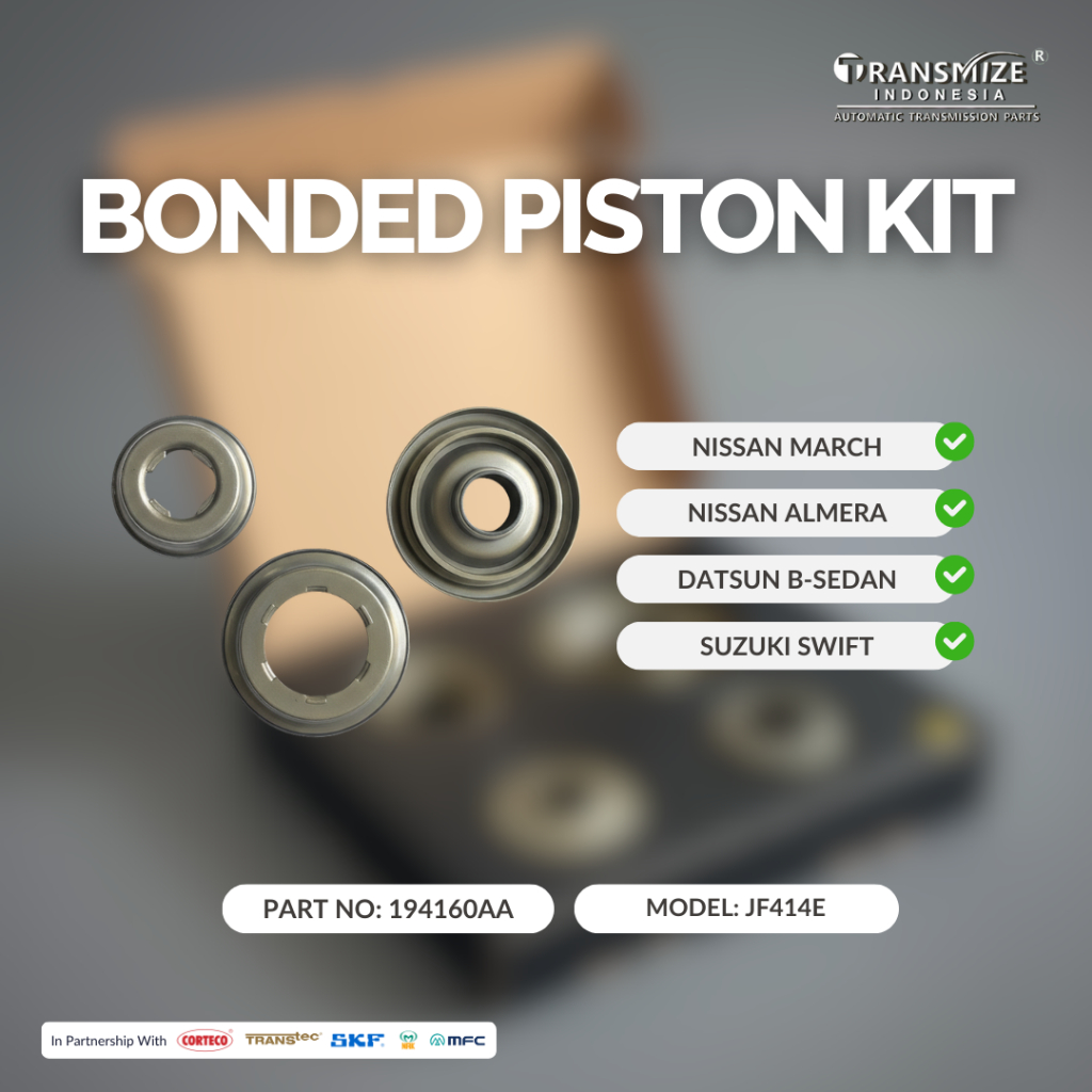 BONDED PISTON KIT SPAREPART MATIC 194160AA JF414E | SUZUKI SWIFT