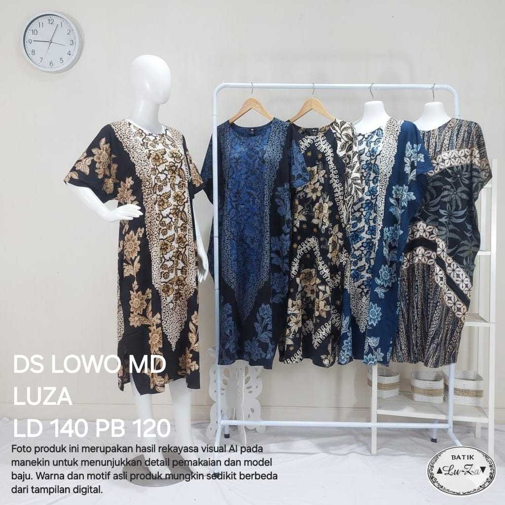 LUZA LOWO MD daster batik asli pekalongan ld 140 jumbo kalong kelelawar bahan adem santung premium
