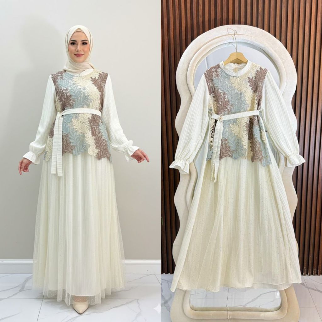 DRESS IMPORT BKK/YOLANDA MAXY DRESS/OOTD LEBARAN/GAMIS LEBARAN