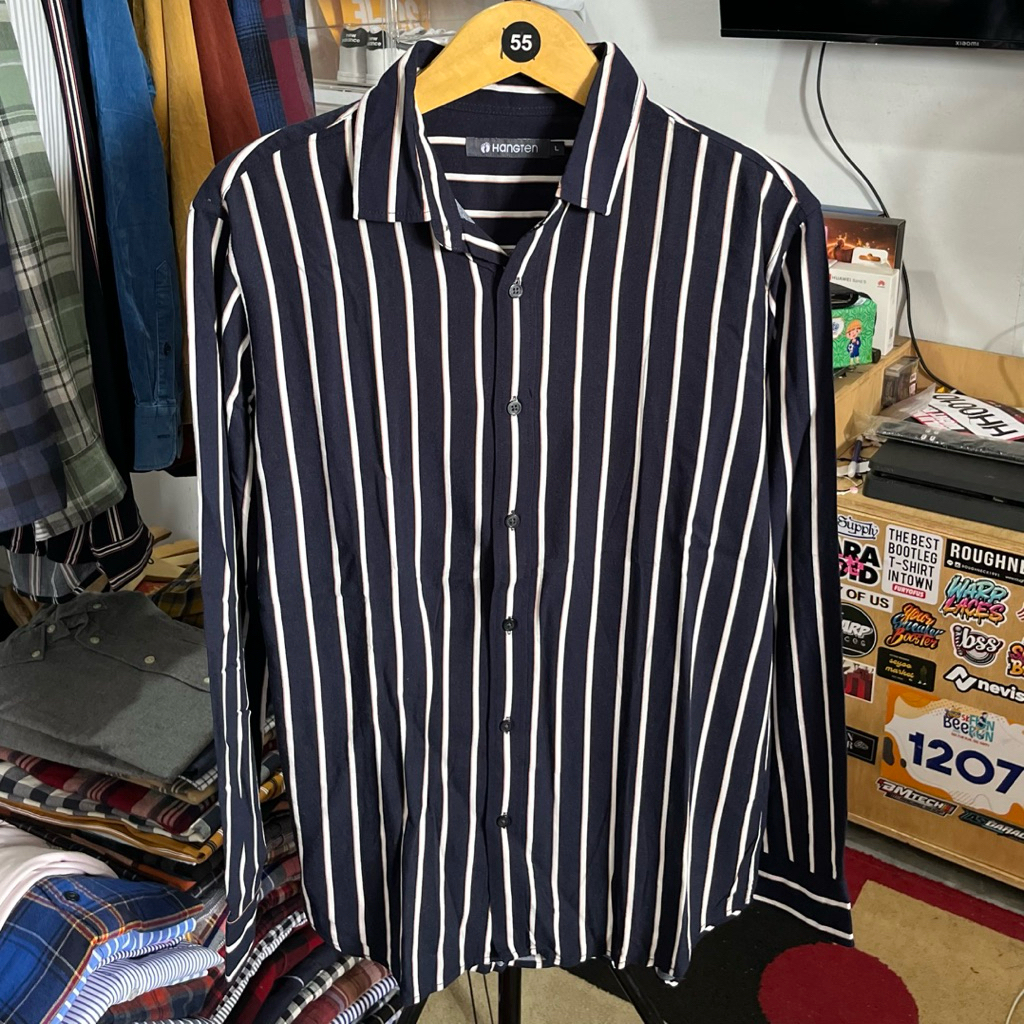 KEMEJA HANGTEN SALUR SECOND LIKE NEW