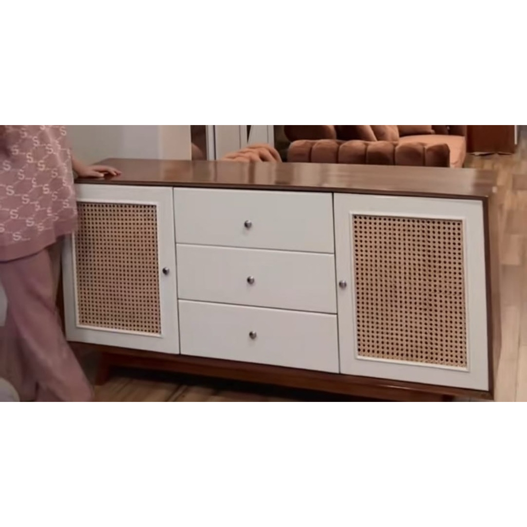Bufet Tv Minimalis Rotan Jati Bufet Tv Rotan Cabinet Tv Rotan Jati