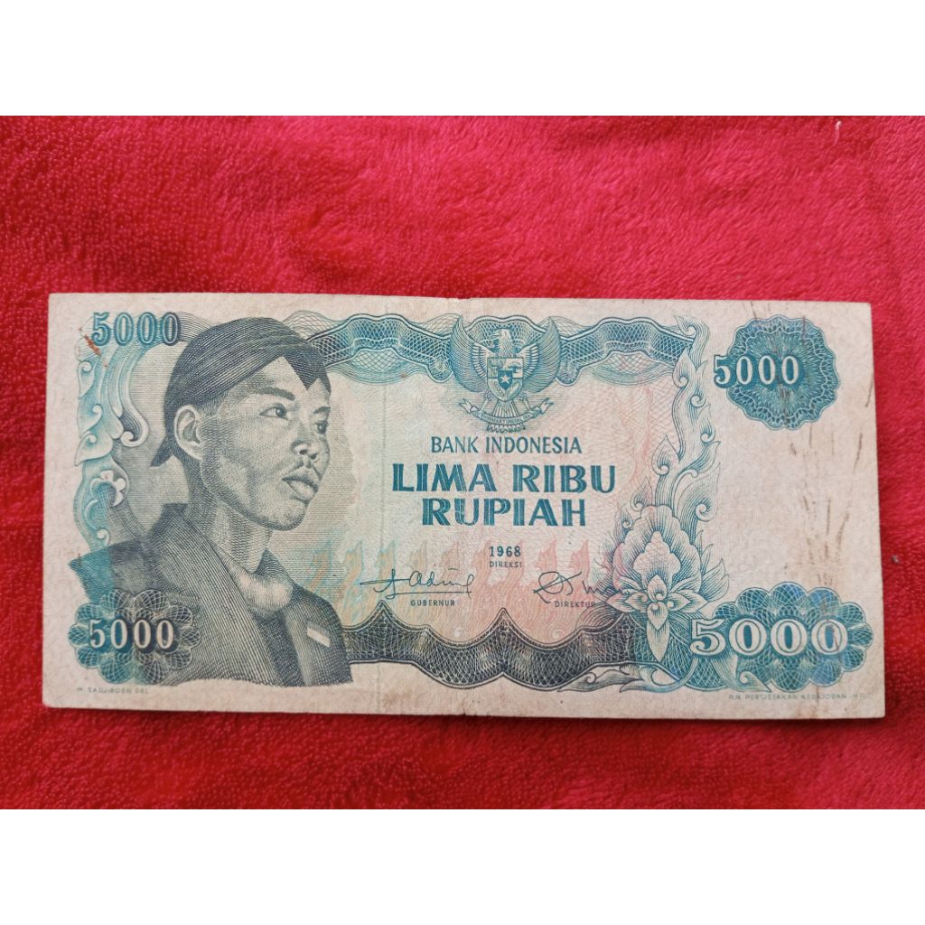 Barang Koleksi Duit Kuno 5000 Sudirman
