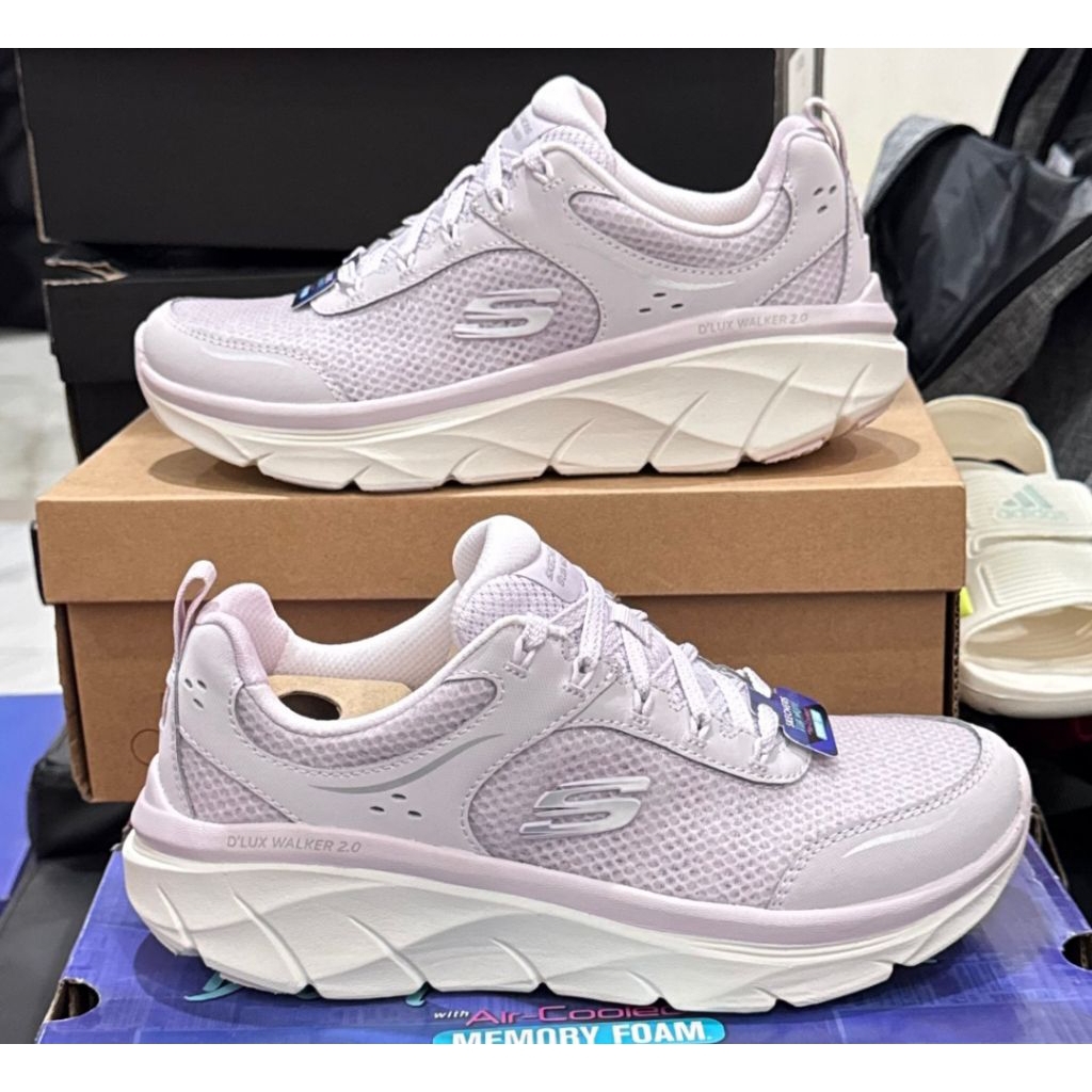 Sepatu Skechers D'Lux Walker 2.0 Women's Training Shoes - Lavender