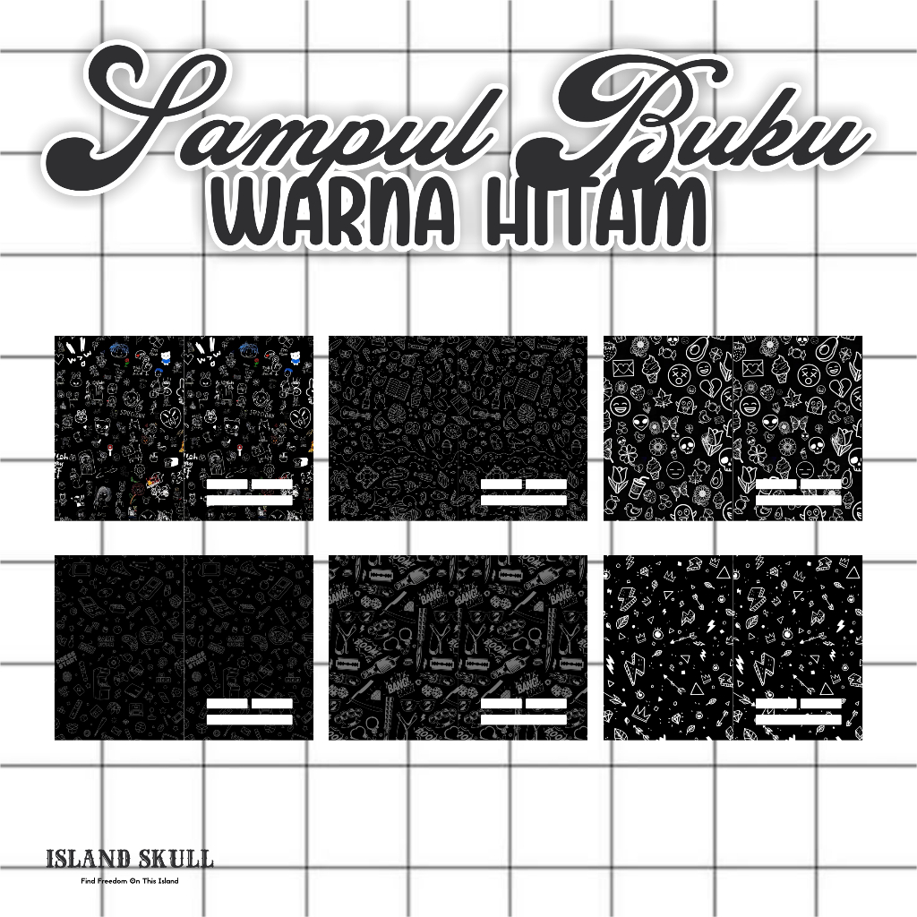 SAMPUL BUKU WARNA HITAM | LANGSUNG JADI