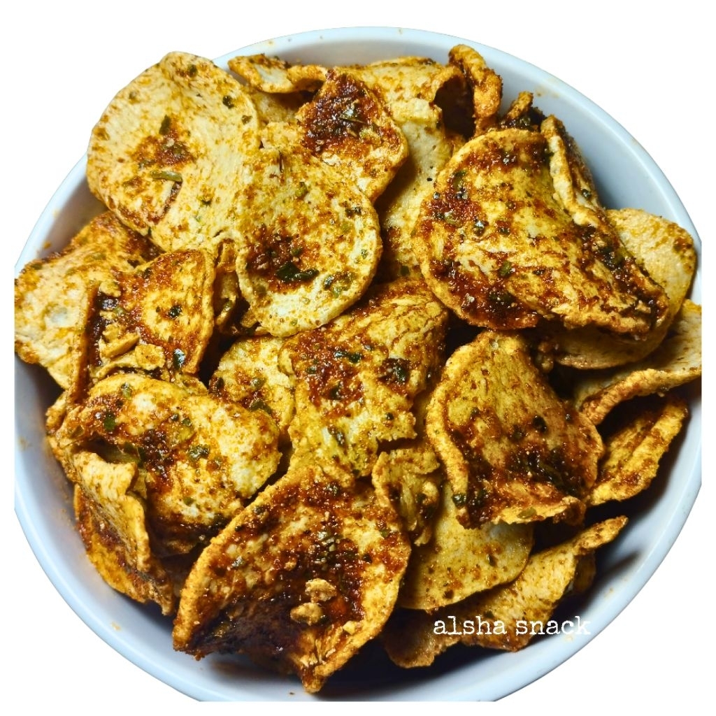 Basreng koin renyah pedas daun jeruk 500gram