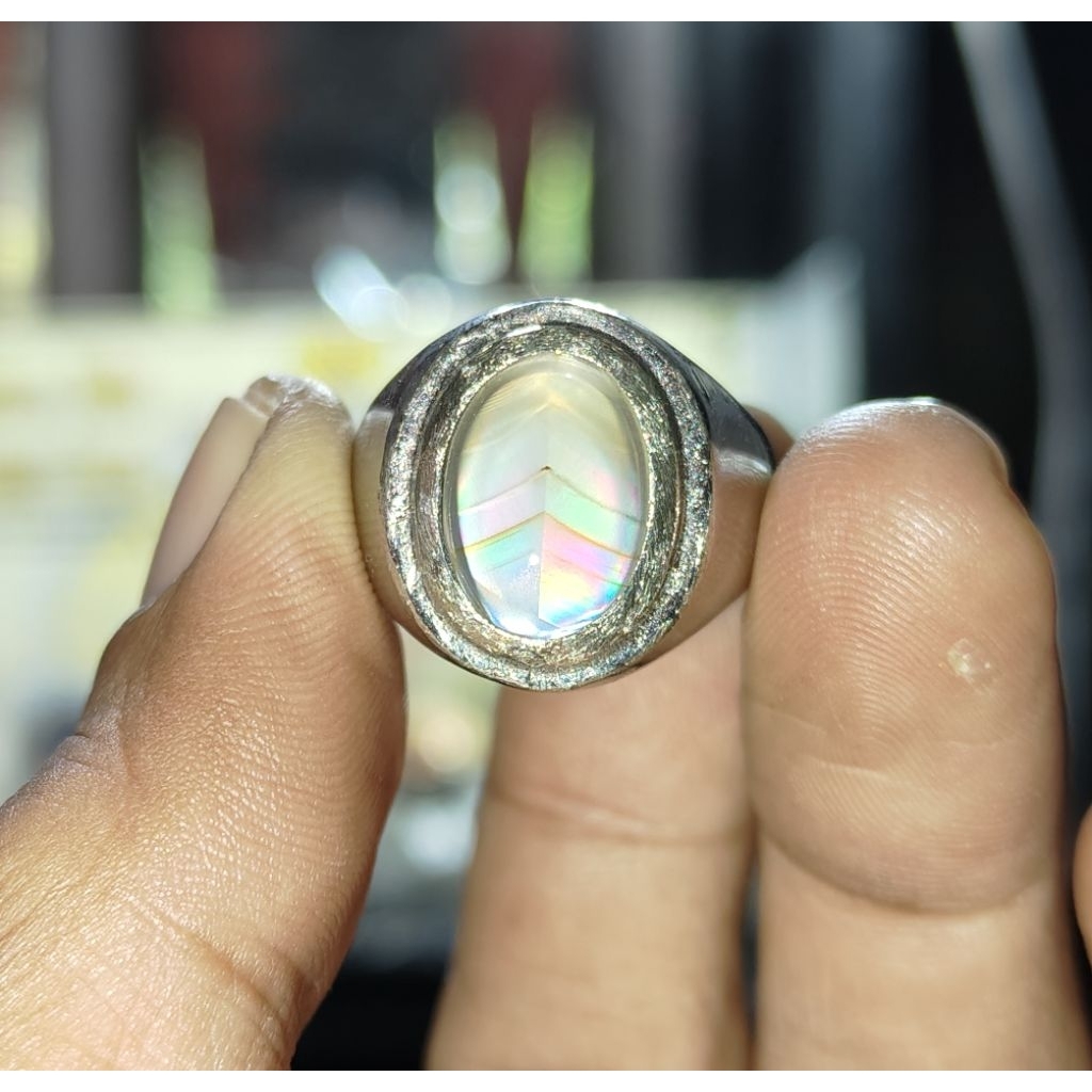 akik junder Irish agate pelangi small